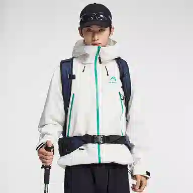 鸭鸭  冰壳系列 山系户外工装三合一四季外套时尚百搭宽松休闲连帽  耐磨透气防水防风防雨冲锋衣 男女同款