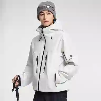 鸭鸭  冰壳系列 山系户外三合一四季软壳时尚百搭连帽运动夹克  防水防风透气耐磨防雨冲锋衣 男女同款