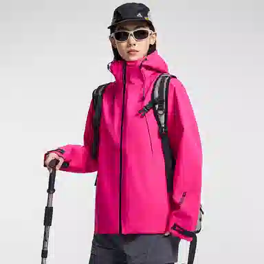 鸭鸭  冰壳系列 纯色户外三合一四季外套时尚百搭连帽夹克  防水防风透气耐磨保暖防雨冲锋衣 男女同款