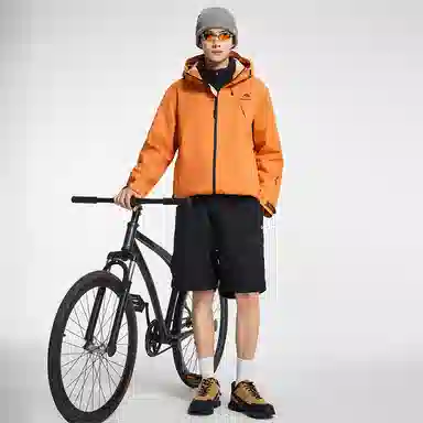 鸭鸭  冰壳系列 纯色户外三合一四季外套时尚百搭连帽夹克  防水防风透气耐磨保暖防雨冲锋衣 男女同款