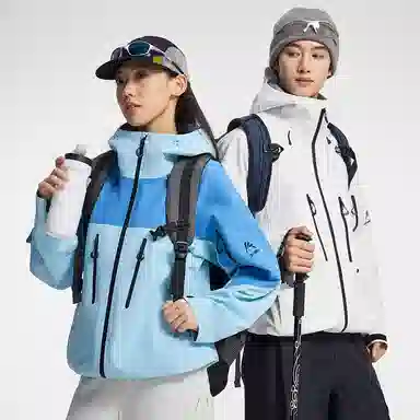 鸭鸭  冰壳系列 山系户外三合一四季软壳时尚百搭连帽运动夹克  防水防风透气耐磨防雨冲锋衣 男女同款