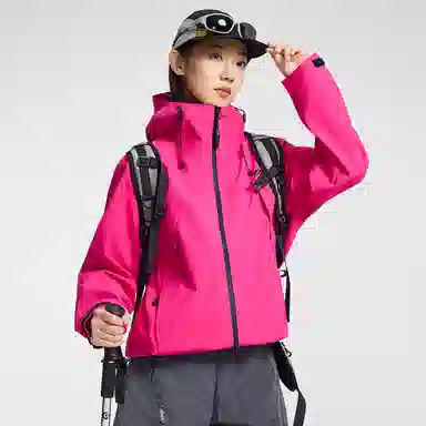 鸭鸭  冰壳系列 纯色户外三合一四季外套时尚百搭连帽夹克  防水防风透气耐磨保暖防雨冲锋衣 男女同款