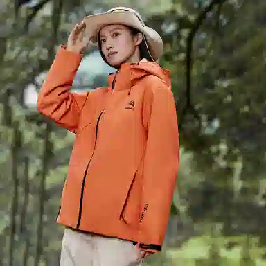 鸭鸭  冰壳系列 纯色户外三合一四季外套时尚百搭连帽夹克  防水防风透气耐磨保暖防雨冲锋衣 男女同款