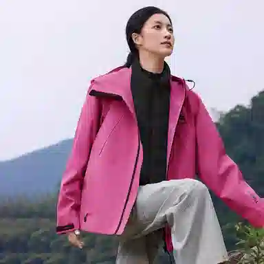 鸭鸭  冰壳系列 纯色户外三合一四季外套时尚百搭连帽夹克  防水防风透气耐磨保暖防雨冲锋衣 男女同款