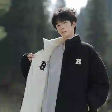 MEONBEON Reversible Embroidered Sherpa Jacket