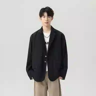 MEONBEON Vintage Plaid Double-Breasted Blazer