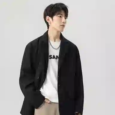 MEONBEON Vintage Plaid Double-Breasted Blazer