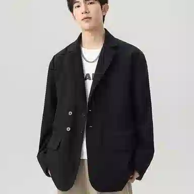 MEONBEON Vintage Plaid Double-Breasted Blazer