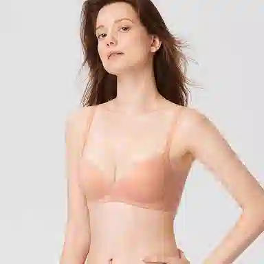 曼妮芬 纯色简约无痕聚拢小胸软支撑收副乳文胸 女款