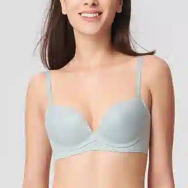 曼妮芬 光面无痕纯色简约舒适聚拢收副乳文胸 女款