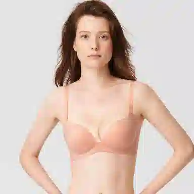 曼妮芬 纯色简约无痕聚拢小胸软支撑收副乳文胸 女款