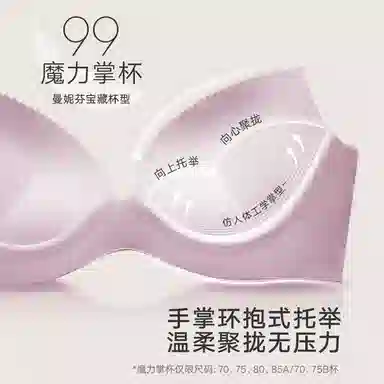 曼妮芬 舒适无钢圈性感蕾丝小胸聚拢胸罩文胸 女款