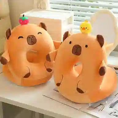 涩购 柔软卡通豚鼠布偶 陪伴治愈 玩偶周边