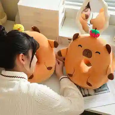 涩购 柔软卡通豚鼠布偶 陪伴治愈 玩偶周边