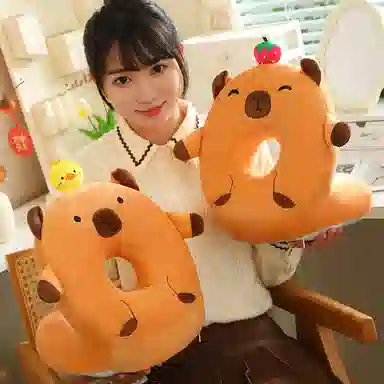 涩购 柔软卡通豚鼠布偶 陪伴治愈 玩偶周边