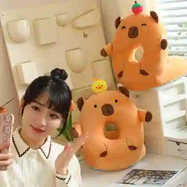 涩购 柔软卡通豚鼠布偶 陪伴治愈 玩偶周边