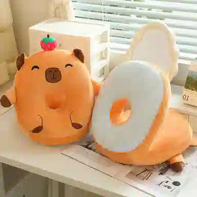 涩购 柔软卡通豚鼠布偶 陪伴治愈 玩偶周边