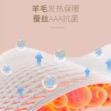 棉基因 加绒加厚男士羊毛双面磨绒亲肤加条蚕丝羊绒圆领百搭锁温秋冬季打底秋衣秋裤保暖套装 男款