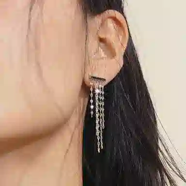 合璧 白沙度假 波光流苏耳饰 铜镀金 耳环 女款