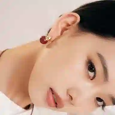 合璧 福禄来葫芦#好运 朱砂 耳环 女款