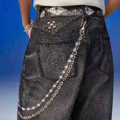 OKME BAGGY Jeans Black