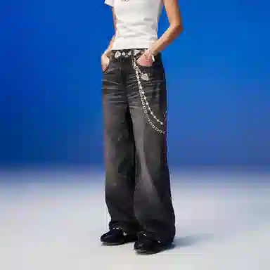 OKME BAGGY Jeans Black