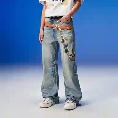 OKME 3D Moonboy Vintage Jeans