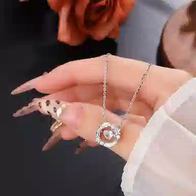 Jinghualu Heartbeat Silver Necklace