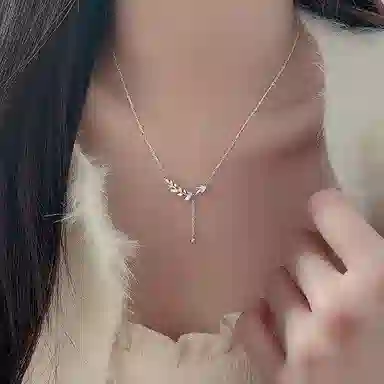 【纯银999|穗穗平安】 京华录 麦穗 年年有你 风吹穗色盈 蝉鸣夏拾忙 精致优雅气质锁骨链 校园通勤日常简约百搭吊坠 足银 项链 女款