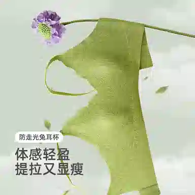 草本初色 兔耳杯透气吸湿排汗防凸点大胸显小文胸 女款