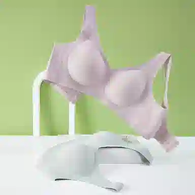 草本初色 收副乳防下垂无钢圈薄款小胸聚拢显大无痕背心式文胸 女款