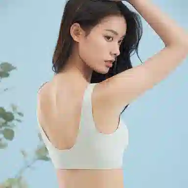 草本初色 收副乳防下垂无钢圈薄款小胸聚拢显大无痕背心式文胸 女款