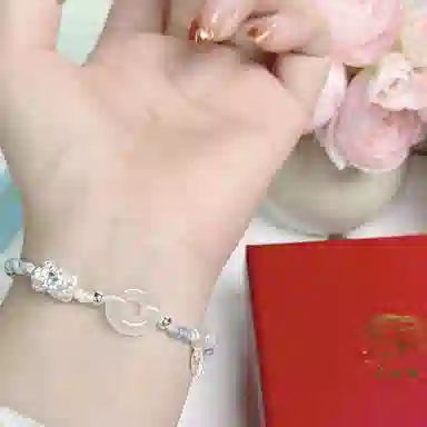 中国珠宝 招财平安扣手绳 新中式国潮转运纳福吞金兽优雅精致简约日常手工编织貔貅手饰 玉髓 手链 男女同款情侣款