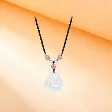 中国珠宝 喜笑弥勒佛 新中式本命年笑脸佛公国风好运平安顺遂诸事皆顺#好运 吉祥如意 玉髓 玉石项链 男女同款情侣款