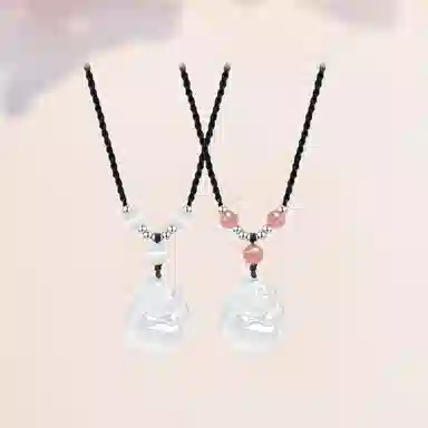 中国珠宝 喜笑弥勒佛 新中式本命年笑脸佛公国风好运平安顺遂诸事皆顺#好运 吉祥如意 玉髓 玉石项链 男女同款情侣款