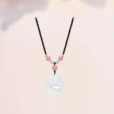 中国珠宝 喜笑弥勒佛 新中式本命年笑脸佛公国风好运平安顺遂诸事皆顺#好运 吉祥如意 玉髓 玉石项链 男女同款情侣款