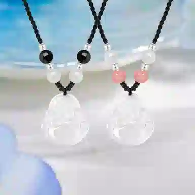 中国珠宝 新中式复古国风弥勒佛笑脸吊坠  高级感玉佛温柔气质平安好运锁骨链 玉髓 项链 男女同款情侣款