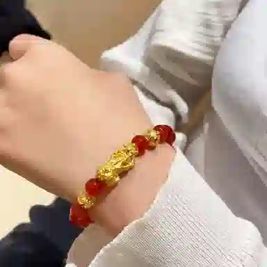 中国珠宝 貔貅转运珠本命年 水晶 手串 男女同款情侣款