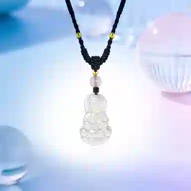 中国珠宝 观音 新中式国潮温婉大气优雅精致简约日常百搭 幸福美满吉祥如意 好运锁骨链 玉髓 项链 男女同款情侣款