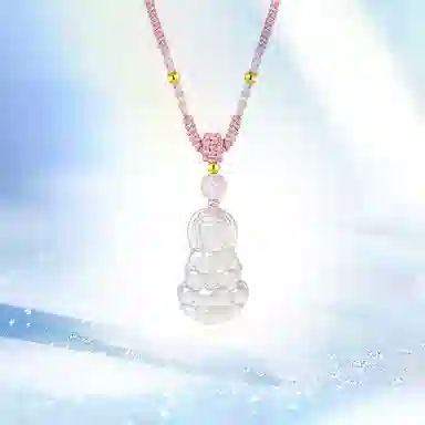 中国珠宝 观音 新中式国潮温婉大气优雅精致简约日常百搭 幸福美满吉祥如意 好运锁骨链 玉髓 项链 男女同款情侣款