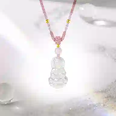 中国珠宝 观音 新中式国潮温婉大气优雅精致简约日常百搭 幸福美满吉祥如意 好运锁骨链 玉髓 项链 男女同款情侣款