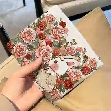 奥松 小众图案设计休闲简约时尚百搭 斜纹科技布 钱包 常规 女款 白色/粉色/红色