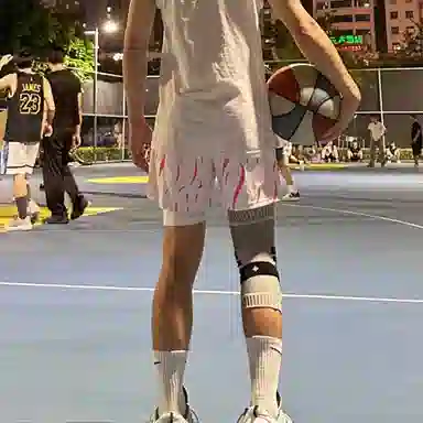 美式复古潮流假两件透气速干多场景适用三分运动短裤 男女同款