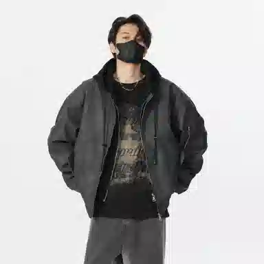 MRDONG PU Leather Flight Jacket