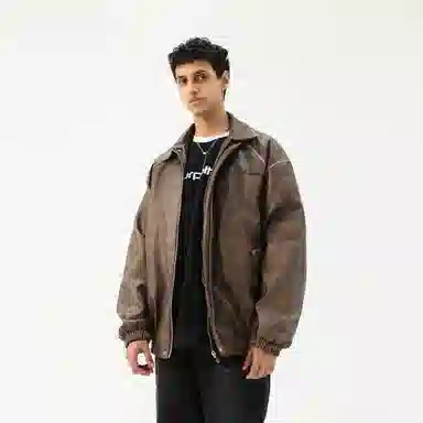 Kawasaki Retro Racing PU Jacket