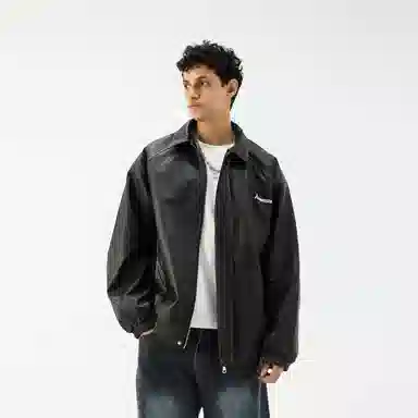 Kawasaki Retro Racing PU Jacket