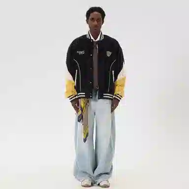 Kawasaki 90 Down Series Retro Baseball Jacket