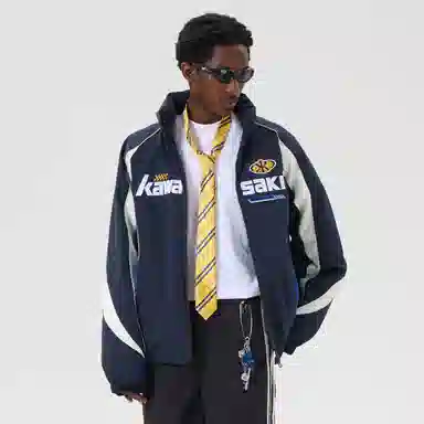 Kawasaki 90 Duck Down Retro Embroidered Puffer Jacket