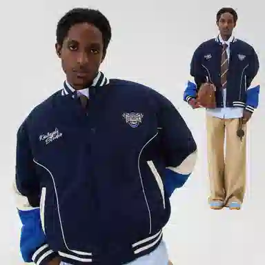 Kawasaki 90 Down Series Retro Baseball Jacket