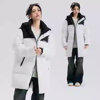 Kawasaki Retro Logo Hooded Down Jacket